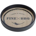 Premium Living, Tablett BBQ in Braun/Schwarz