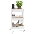 Carryhome Allzweckwagen , Mike -Top- , weiss , Metall , 3 Fächer , 43x78.5x35 cm , pulverbeschichtet , 000537000501