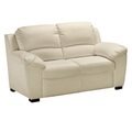 MID.YOU Zweisitzer-sofa in lederlook beige , Danilo , Textil , 145x90x90 cm , Lederlook , Typenauswahl, Stoffauswahl, Rücken echt , 000552038402