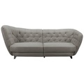 MID.YOU Megasofa in mikrofaser braun , Retro , Textil , 256x85x115 cm , Mikrofaser , 000552043202