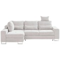 Hom`in Ecksofa in flachgewebe creme , Asti , 260x188 cm , 000553011003