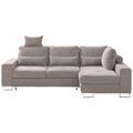 Hom`in Ecksofa in flachgewebe beige , Asti , 260x188 cm , 000553011013