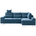 Hom`in Ecksofa in flachgewebe blau , Asti , 260x188 cm , 000553011017