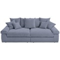 Ambia Home Bigsofa in kord grau , Casablanca -Ambia Home- , Textil , 260x90x140 cm , Kord , Stoffauswahl, Rücken echt , 00064700301Y
