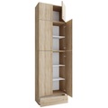 MID.YOU, MID.YOU Kleiderschrank in weiss, buchefarben , Lona Xxl , Kunststoff , 1 Schubladen , 70x240x39 cm , melaminharzbeschichtet,Nachbildung , 000657007683
