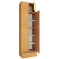 MID.YOU, MID.YOU Kleiderschrank in weiss, buchefarben , Lona Xxl , Kunststoff , 1 Schubladen , 70x240x39 cm , melaminharzbeschichtet,Nachbildung , 000657007684