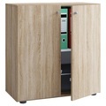 MID.YOU Aktenschrank in sonoma eiche 70/74/40 cm , 'Lona' _ Holzwerkstoff , 1 Fächer , 70x74x40 cm , melaminharzbeschichtet,melaminharzbeschichtet,Nachbildung,Nachbildung , 000657014017