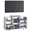 MID.YOU Tv-rack , Fetino , Weiss , Holzwerkstoff , 114x60x40 cm , melaminharzbeschichtet,Nachbildung , 000657026401