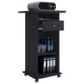 MID.YOU Stehtisch 60/50/108,3 cm , Neta , Schwarz , Holzwerkstoff , 50x108.3 cm , melaminharzbeschichtet,Nachbildung , 000657026003