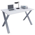 MID.YOU Schreibtisch 110/50/76 cm in silberfarben, weiss , Lona , Holzwerkstoff , 50x76 cm , melaminharzbeschichtet,Nachbildung , in verschiedenen Holz-Dekoren erhältlich , 000657026309