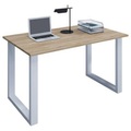 MID.YOU Schreibtisch 110/80/76 cm in weiss, sonoma eiche , Lona , Holzwerkstoff , 80x76 cm , melaminharzbeschichtet,Nachbildung , in verschiedenen Holz-Dekoren erhältlich , 000657026397