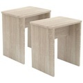 2er Set Holz Sitzhocker Würfel Fußablage Beistelltisch Esal 2er Set Holz Sitzhocker Würfel Fußablage Beistelltisch Esal