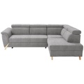 Stylife Ecksofa in webstoff grau , Ritmo -Exklusiv- , 265x200 cm , 000682001612