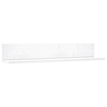 Hom`in Wandboard in 109/18/22 cm weiss , Poole , Glas, Holzwerkstoff , 109x18x22 cm , Dekorfolie,farbig,Nachbildung , 000687038613