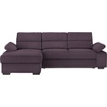 Cantus Ecksofa in webstoff violett , Norman -Exklusiv- , Textil , Uni , 258x166 cm , matt,Webstoff , Typenauswahl, Stoffauswahl, seitenverkehrt erhältlich , 00081200013B