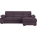 Cantus Ecksofa in webstoff violett , Norman -Exklusiv- , Textil , Uni , 258x166 cm , matt,Webstoff , Typenauswahl, Stoffauswahl, seitenverkehrt erhältlich, Hocker erhältlich , 00081200013L