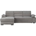 Cantus Wohnlandschaft in textil hellgrau , Norman -Exklusiv- , Uni , 166 cm , matt,Webstoff , Typenauswahl, Stoffauswahl, seitenverkehrt erhältlich , 000812000105