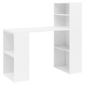 MID.YOU Schreibtisch 120/53/120 cm in weiss , Computertisch , Holzwerkstoff , 53x120 cm , lackiert, melaminharzbeschichtet,Nachbildung , Stauraum , 000850008801
