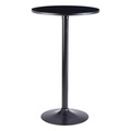 MID.YOU Bistrotisch in metall 60/60/100 cm , Bistrotisch , Schwarz , 60x100 cm , lackiert,lackiert,Nachbildung , 000850033801