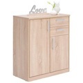 Xora Kommode 72/84/36 cm , Easy , Sonoma Eiche , Holzwerkstoff , 72x84x36 cm , Dekorfolie,Nachbildung , Typenauswahl,Typenauswahl,Typenauswahl , 000017003105