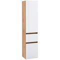 Held Hochschrank 40/180/35 cm , Helsinki , Weiss, Eichefarben , Holzwerkstoff , 40x180x35 cm , melaminharzbeschichtet,melaminharzbeschichtet,melaminharzbeschichtet,matt,Nachbildung,Nachbildung,Nachbildung , stehend, hängend , 000307010405