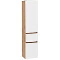 Held Hochschrank 40/180/35 cm , Kopenhagen , Weiss, Eichefarben , Holzwerkstoff , 40x180x35 cm , melaminharzbeschichtet,melaminharzbeschichtet,matt,Nachbildung,Nachbildung,Nachbildung , stehend, hängend , 000307010622