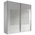 Xora Schwebetürenschrank in weiss, hellgrau , X-Trend - Frame2 , Holzwerkstoff , 4 Fächer , 181x223x68 cm , bedruckt,farbig, glänzend,Nachbildung , Typenauswahl, umfangreiches Zubehör erhältlich, In verschiedenen Grössen erhältlich , 000380057