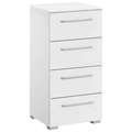Novel Kommode 40/81/42 cm , Aldono , weiss , Metall , 40x81x42 cm , matt, bedruckt,Nachbildung , Typenauswahl , 00038006921M