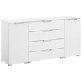 Novel Sideboard 160/81/42 cm , Aldono-Deluxe , weiss , Metall , 160x81x42 cm , matt, bedruckt,Nachbildung , Typenauswahl, Beimöbel erhältlich, stehend, In verschiedenen Grössen erhältlich, in verschiedenen Holzdekoren erhältlich , 000380069273