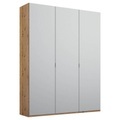 Stylife Drehtürenschrank in grau, eichefarben , Lima , Holzwerkstoff , 4 Fächer , 151x223x60 cm , bedruckt,Nachbildung , Typenauswahl, Beimöbel erhältlich, umfangreiches Zubehör erhältlich, In verschiedenen Grössen erhältlich, in verschiedene