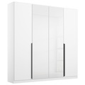 Rauch Möbel, Rauch Möbel Drehtürenschrank in weiss, weiss hochglanz , Artemis , Glas, Holzwerkstoff , 2 Fächer , 181x210x54 cm , bedruckt,bedruckt,bedruckt,bedruckt,Nachbildung,Nachbildung,Nachbildung,Nachbildung , 000380117905