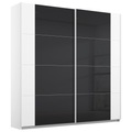 Rauch Möbel Schwebetürenschrank in anthrazit, weiss , Artemis , Holzwerkstoff , 2 Fächer , 181x210x62 cm , bedruckt,bedruckt,Nachbildung,Nachbildung , 000380117924