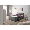 MID.YOU - Boxspringbett ANTON - Carabella ecru - Textil - 120/200/104.5 cm