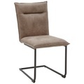 Valnatura Schwingstuhl in textil schwarz, hellbraun , Scala , 47x87x62 cm , Mikrofaser , 001475008205