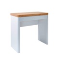 XXXLutz, XXXLutz Laptoptisch 79/44/76 cm in weiss, eichefarben , Cu-Libre 80 , Metall, Holzwerkstoff , 1 Schubladen , 44x76 cm , Dekorfolie,Nachbildung , in verschiedenen Holz-Dekore erhältlich , 001504009101