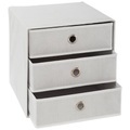 Carryhome Faltbox , Cubus 3 , Silberfarben, weiss , Metall, Textil, Karton , 32x32x31.5 cm , vernickelt,Vliesstoff , faltbar , 001635001202