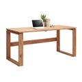 Linea Natura Schreibtisch 160/70/75 cm in buchefarben , Vento , Holz , massiv , 70x75 cm , naturgeölt,Echtholz , 001665000401
