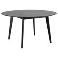 Esstisch Melrose Rund Furnier Eiche Schwarz 140x140x76cm