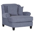 Livetastic, Livetastic Big sessel in flachgewebe dunkelgrau , Lamour , Holz, Textil , Buche , massiv , Uni , 125x102x125 cm , Flachgewebe,Echtholz , 001877093512