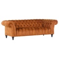 Livetastic Bigsofa in flachgewebe cognac , Canyon , Textil , Buche , massiv , 230x74x101 cm , lackiert,Flachgewebe,Echtholz , Stoffauswahl, Rücken echt , 001877100603