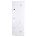 XXXLutz Wandgarderobe , Big Eddy , weiss , Holzwerkstoff , 80x30x6 cm , foliert,Nachbildung , 001931017403