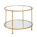 XXXLutz Beistelltisch in metall, glas , Faro 3 , 60x45x60 cm , lackiert , 001931067603