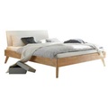 Hasena Bett 200/200 cm in eiche bianco , Pesaro , Holz , massiv , 200 cm , geölt,Lederlook,Echtholz , in verschiedenen Holzarten erhältlich, In verschiedenen Grössen erhältlich , 001972013521