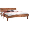 Hasena - Bett ALOA - Vintage brown - Holz - 120x200