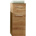 Xora Unterschrank 30/72/33 cm , Paula , Eichefarben , Glas , 1 Fächer , 1 Schubladen , 30x72x33 cm , Dekorfolie,Dekorfolie , hängend,hängend,hängend , 001977016403