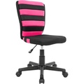 Carryhome, Carryhome Jugenddrehstuhl in netzbespannung schwarz, pink , Jose , Metall, Kunststoff, Textil , 41x81-93x51 cm , verchromt,softmatt,Netzbespannung , Sitzfläche 360° drehbar , 001998000602