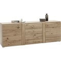 Voleo Sideboard 202/71/44 cm , Colorado , Eichefarben , Holzwerkstoff , Eiche , furniert,furniert, massiv,massiv , 202x71x44 cm , geölt,Echtholz , Beimöbel erhältlich , 002412006909