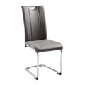 Ti`me Schwingstuhl in metall, textil chromfarben, dunkelgrau , Thomas , 43x99x58 cm , verchromt,Mikrofaser , 002540001201