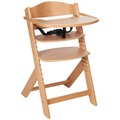 My Baby Lou, My Baby Lou Hochstuhl lunch , Lunch -Top- , Naturfarben , Holz , Buche , massiv, Sperrholz , 50.5x78.5 cm , lackiert,Echtholz, Nachbildung , Essbrett verstellbar, Fussstütze verstellbar, Sitzfläche verstellbar, Essbrett abnehmbar, speichel- und sch