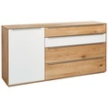 Waldwelt Kommode 183/91/43 cm , Bellis , weiss, Eichefarben , Holz , Wildeiche , furniert, massiv , 2 Fächer , 183x91x43 cm , geölt,matt,Echtholz , Beimöbel erhältlich, stehend , 002054001902
